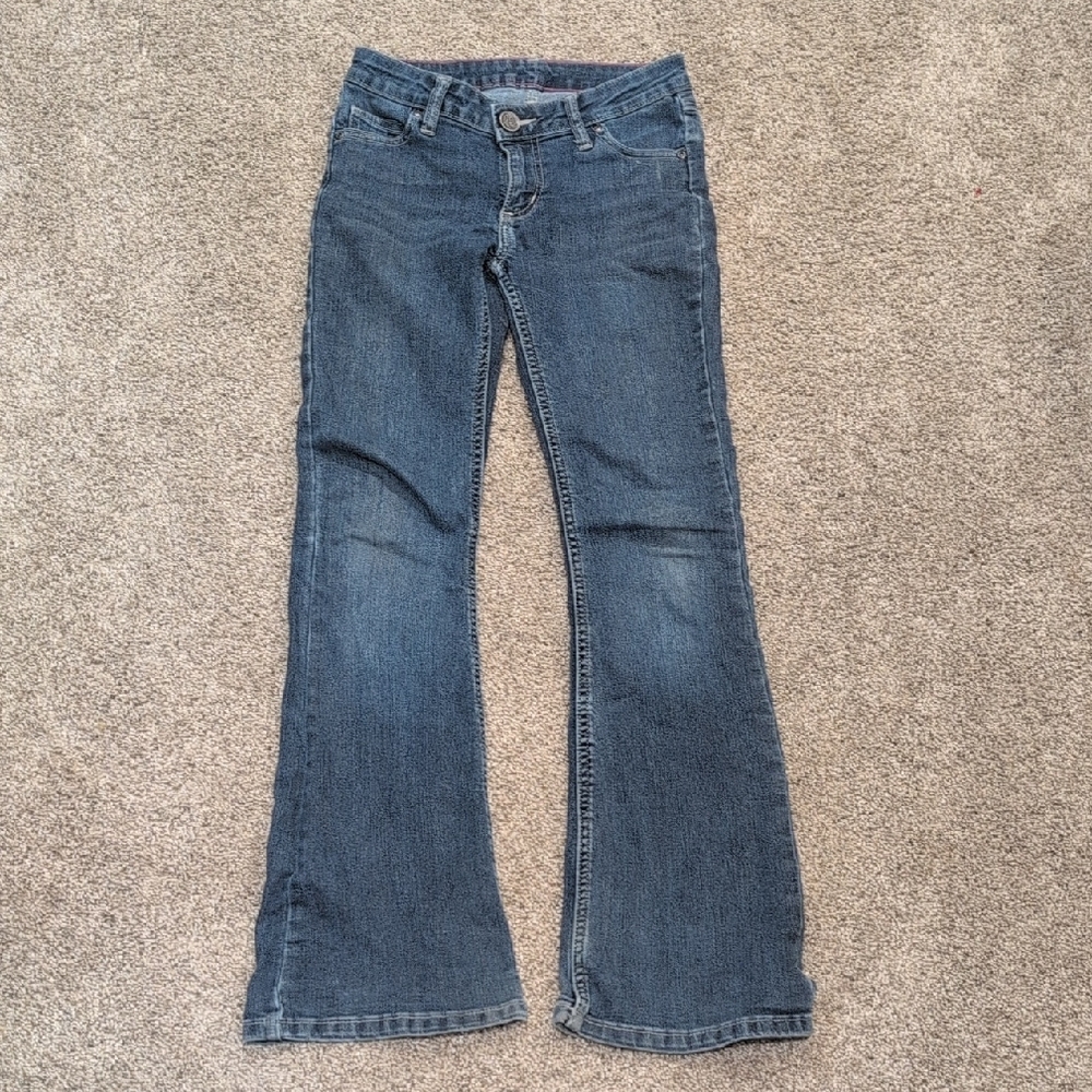 Wrangler Blue Bootcut Jeans Medium Wash